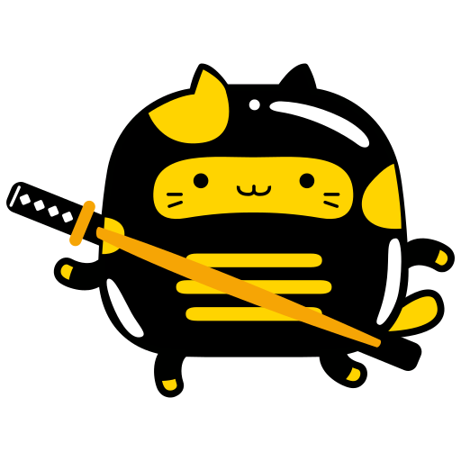 PassBoss ninja cat mascot loading